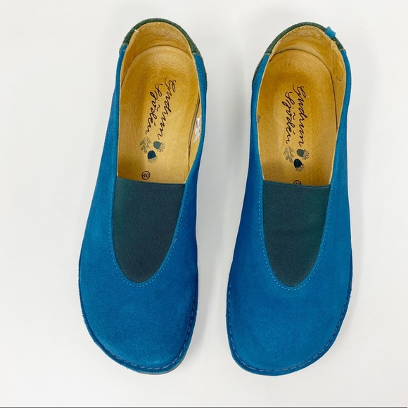 Gudrun Sjoden Shoes Gudrun Sjoden Blue Suede Slip On